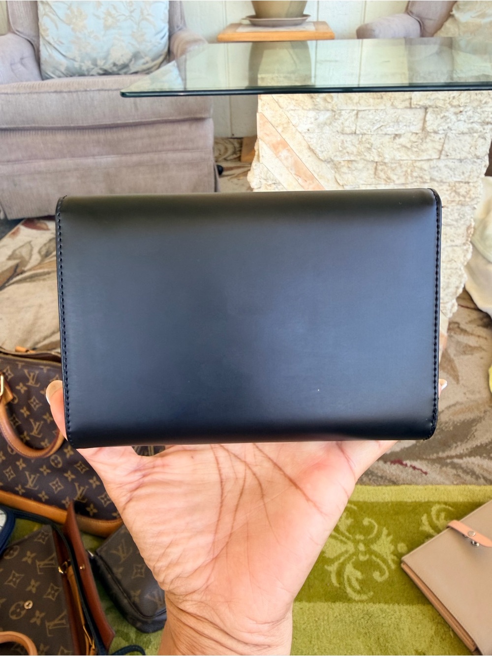 Ferragamo Wallet Black/Silver πππ - Picture 4 of 7
